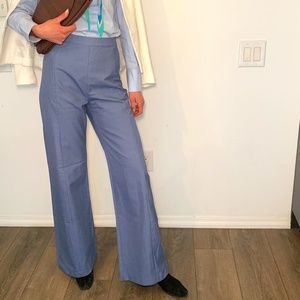 Blue full lenght trousers by C/MEO COLLECTIVE